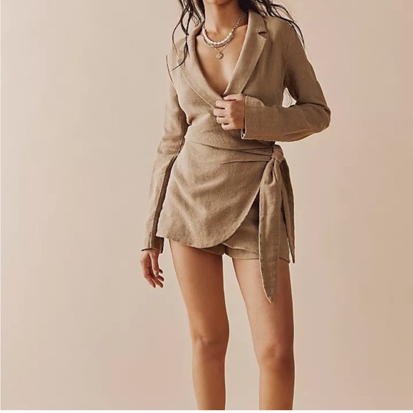 Free People Lead On Blazer Romper XS